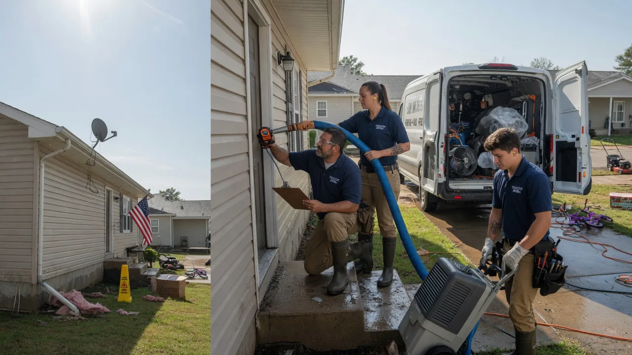 Ceiling Water Damage Restoration in Cropsey, IL near me